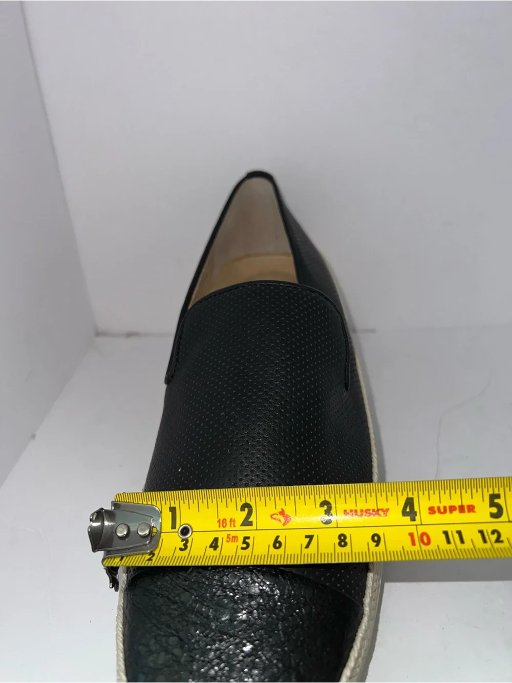 Vaneli Sport Black Perforated Leather Slip-On Espadrille Sneakers-Size 11M-NWOT